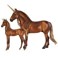 Breyer Horses Cyrus & Solana Unicorn Stallion & Foal Traditional 1:9 Scale 10082