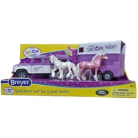 Breyer Horses Unicorn Magic Land Rover & Tag-A-Long Trailer Stablemates 1:32 Scale 10250