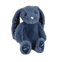 Elka Australia Bunny Binky Rabbit Navy Blue 20cm Soft Plush Toy