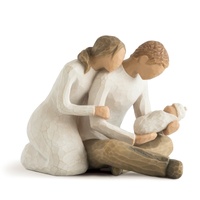 Willow Tree Figurine New Life Mother Father & Baby Susan Lordi 26029