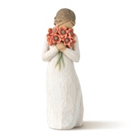 Willow Tree Figurine Surrounded by Love Woman & Flowers By Susan Lordi 26233
