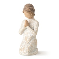 Willow Tree Figurine Prayer of Peace (Lighter Skin) By Susan Lordi 27158