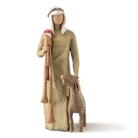 Willow Tree Zampognaro Shepherd with Bagpipe Nativity by Susan Lordi 27183