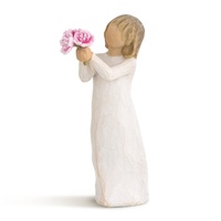 Willow Tree Figurine Thank You Girl with Flowers By Susan Lordi 27267