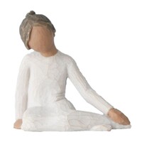 Willow Tree Figurine Thoughtful Child (Darker Skin Hair) by Susan Lordi 27348