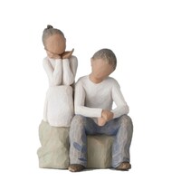 Willow Tree Figurine Brother and Sister (Darker Skin & Hair) by Susan Lordi 27352