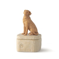 Willow Tree Love My Dog (Light Golden) Memory Keepsake Box by Susan Lordi 28176