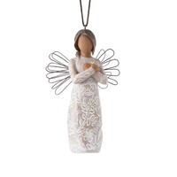 Willow Tree Remembrance Angel (Darker Skin & Hair) Hanging Ornament by Susan Lordi 28238