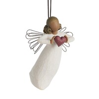 Willow Tree With Love Angel Hanging Ornament (Darker Skin & Hair) by Susan Lordi 28257