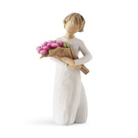 Willow Tree Figurine Bright Hope Bouquet of Pink Tulips Susan Lordi  28304