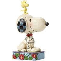 Peanuts by Jim Shore - Snoopy and Woodstock Personality Pose Figurine 12cm