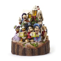 Disney Traditions by Jim Shore - Mickey and Friends Caroling Light-Up 18.4cm