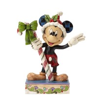 Disney Traditions by Jim Shore - Mickey Mouse Sweet Greetings Candy Cane Figurine 15.5cm