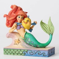 Disney Traditions by Jim Shore - Ariel & Flounder - The Little Mermaid Figurine 13cm