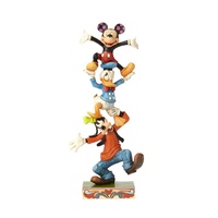 Disney Traditions by Jim Shore - Goofy Donald & Mickey Teetering Tower Figurine 22cm