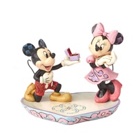 Disney Traditions by Jim Shore - Mickey Proposing To Minnie Ring Dish Figurine 13cm