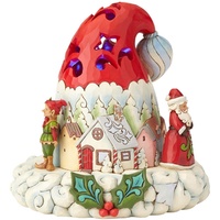 Heartwood Creek by Jim Shore Lighted Santa Christmas Hat Figurine 20cm