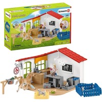 Schleich - Farm World - Veterinarian Animal Vet Practice With Pets Playset
