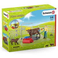 Schleich - Farm World - Happy Cow Wash Playset