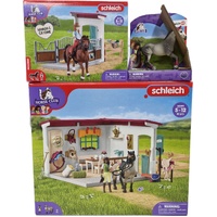Schleich Horse Club Tack Room 42591 Horse Box Hannah Cayenne 42710 Trakehner Mare 42456