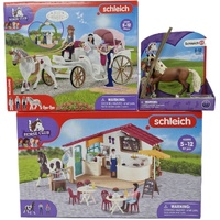 Schleich Horse Club Rider Cafe 42592 Wedding Carriage 42641 Pasofino Stallion 42468