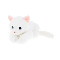 Keeleco Cat White Kitten 22cm Korimco Plush Soft Toy