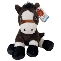 Keeleco Ponytails - Horse Brown Pony 22cm Korimco Plush Soft Toy