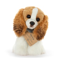 Demdaco Dog Cavalier King Charles Soft Plush Toy 18cm