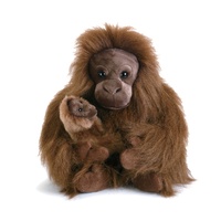 Demdaco Orangutan Mum & Baby Soft Plush Toy 23cm