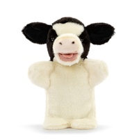 Demdaco - Cow Farm Animal Puppet Soft Plush Toy 28cm