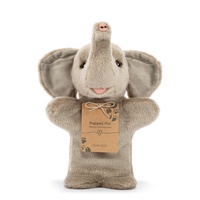 Demdaco - Elephant Puppet Soft Plush Toy 28cm