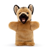 Demdaco -  Dog German Shepherd Puppet Soft Plush Toy 28cm