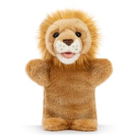Demdaco - Lion Puppet Soft Plush Toy 28cm