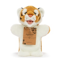 Demdaco - Tiger Puppet Soft Plush Toy 28cm
