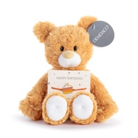 Demdaco - Bear Happy Birthday Orange Beary Charmings Charm Bracelet Plush Soft Toy