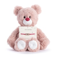 Demdaco - Bear Big Sister Pink Beary Charmings Charm Bracelet Plush Soft Toy