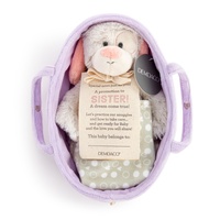 Demdaco - Big Sister Puppy Dog Carry Cot Prep Set Small Soft Plush Toy