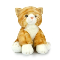 Korimco Cat Ginger Lil Friends 30cm Plush Soft Toy