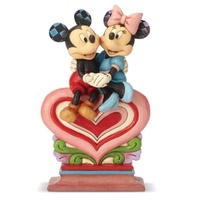Disney Traditions by Jim Shore - Heart to Heart Mickey & Minnie Figurine 21.5cm