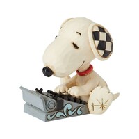 Peanuts by Jim Shore - Snoopy Typing Mini Figurine 7.6cm