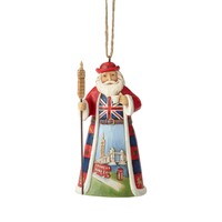 Heartwood Creek by Jim Shore Santas Around The World - British Santa Hanging Ornament