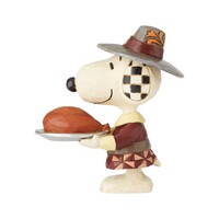 Peanuts by Jim Shore - Snoopy as Pilgrim Mini Figurine 9cm