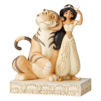  Disney Traditions by Jim Shore - White Woodland - Jasmine, Rajah - Aladdin Figurine 19cm