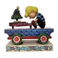Peanuts by Jim Shore - Schroeder Christmas Train Car Figurine 9.5cm