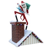 Disney Showcase - Rooftop Santa Jack - Nightmare Before Christmas - Light Up Figurine 26cm