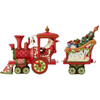 Heartwood Creek by Jim Shore Christmas Train Engine & Train Coal Present Car Figurine