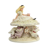 Disney Traditions by Jim Shore - White Woodland - Alice in Wonderland Figurine 18cm