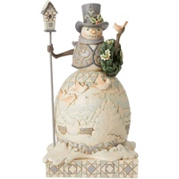 Heartwood Creek by Jim Shore White Woodland Snowman Winter Days Figurine 23.5cm