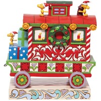 Peanuts by Jim Shore - Woodstock's Christmas Train Caboose Figurine 12cm