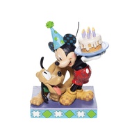 Disney Traditions by Jim Shore - Pluto and Mickey Birthday Figurine 16cm